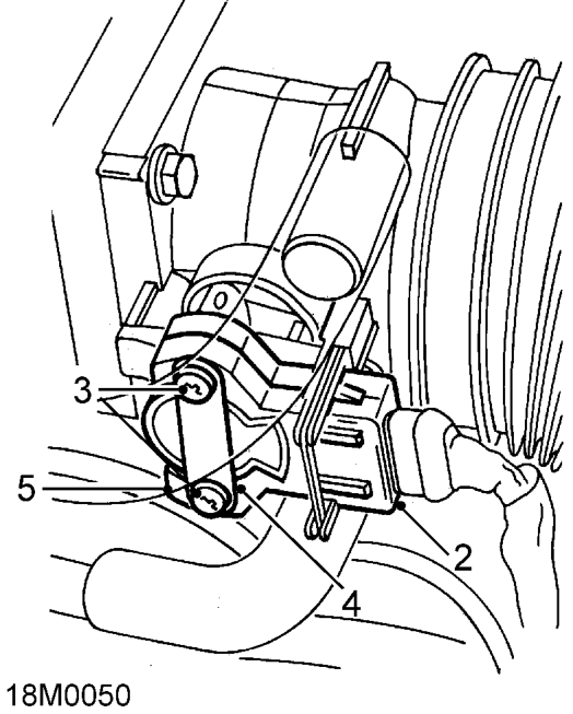 Throttle position (tp) sensor – Disconnect battery earth lead.