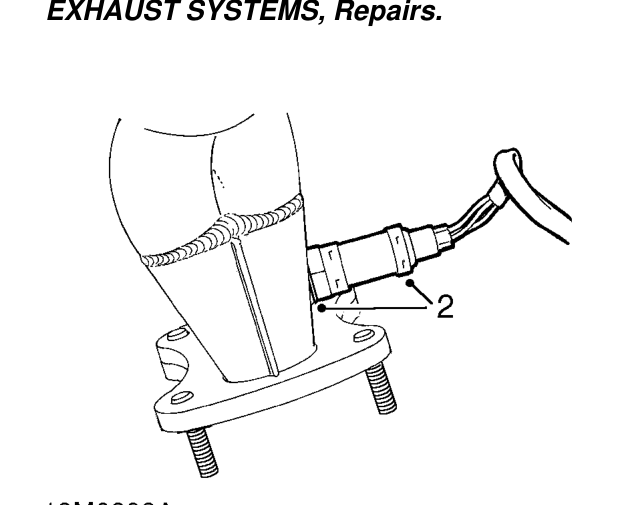 Heated oxygen (ho2s) sensor - ’k16’ – Remove exhaust manifold. See MANIFOLD &amp; EXHAUST SYSTEMS, Repairs.