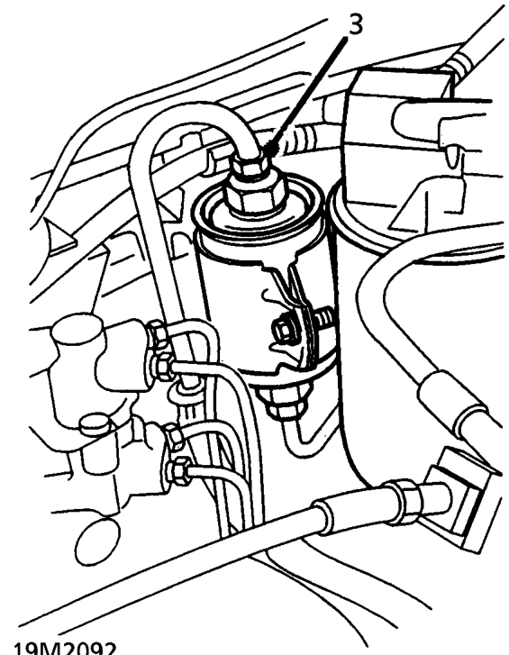Fuel rail - ’k16’ – Disconnect battery earth lead.
