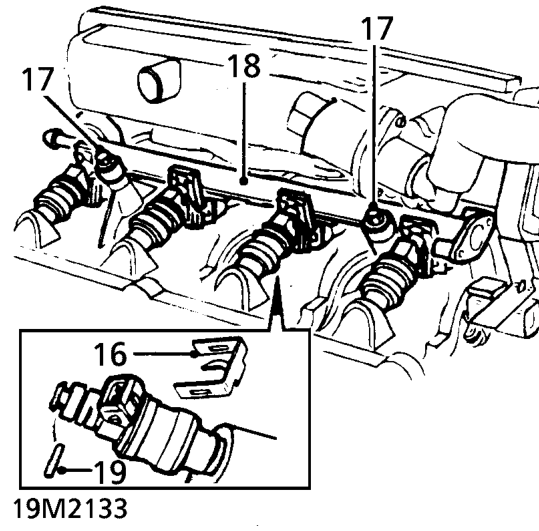 Remove engine oil dipstick.