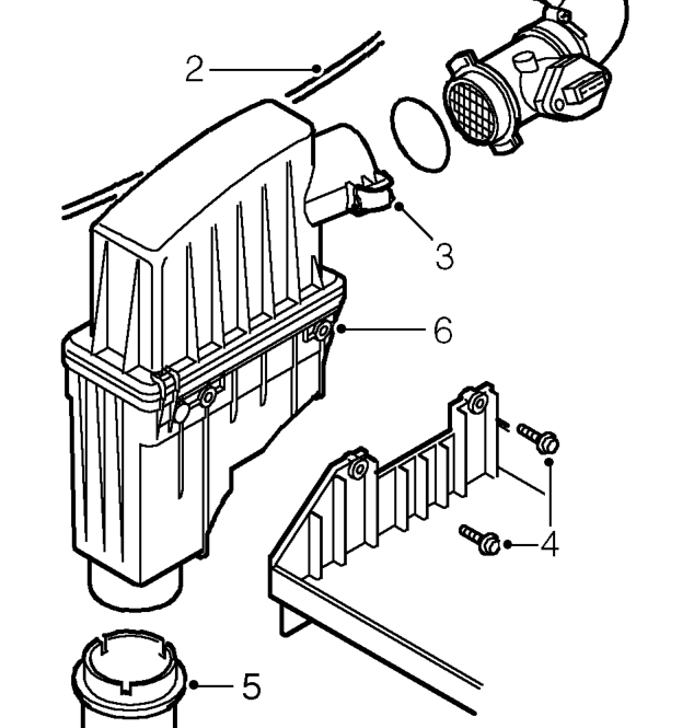 Air cleaner – Remove battery. See ELECTRICAL, Repairs.