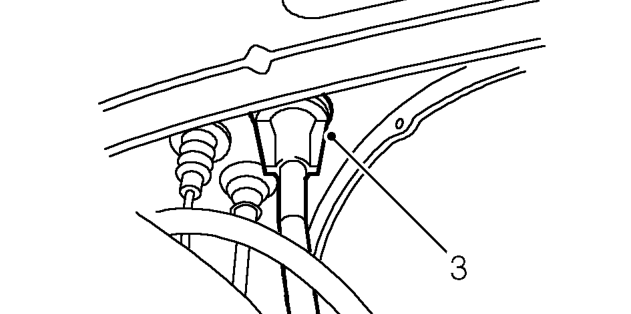 Throttle cable - models with intercooler – Release inner cable from cam on TP sensor.