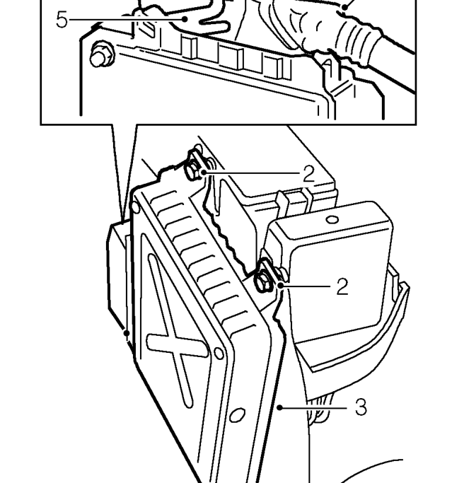 Engine control module (ecm) - bosch – Remove battery. See ELECTRICAL, Repairs.