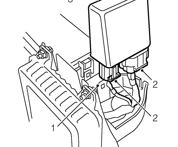 Engine management relay module – The engine management relay module contains the following relays: Main relay Starter relay