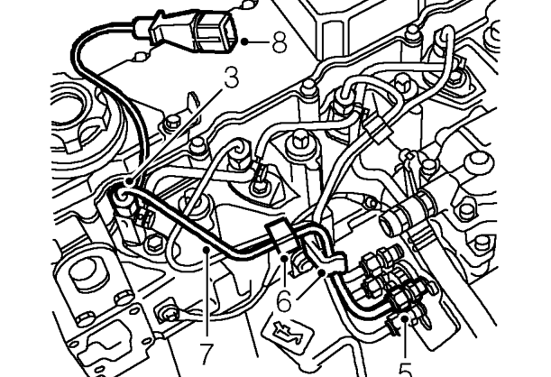 Injector needle lift sensor – Remove engine acoustic cover. See BODY, Exterior fittings.