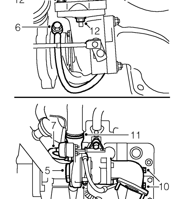 Turbocharger - models without intercooler – Remove front pipe to manifold gasket. See MANIFOLD &amp; EXHAUST SYSTEMS, Repairs.