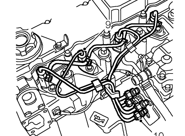 Injector - models with intercooler – Position absorbent cloth around fuel injector to absorb any fuel spillages.