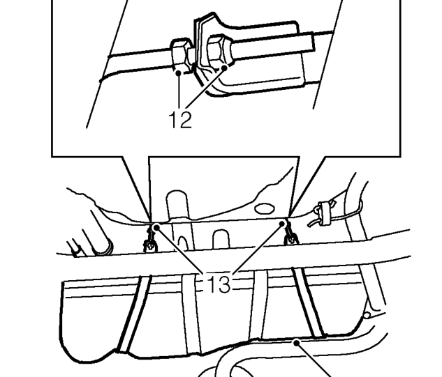 Fuel tank - ’l’ series – Fit wooden block to jack and position jack to support fuel tank.