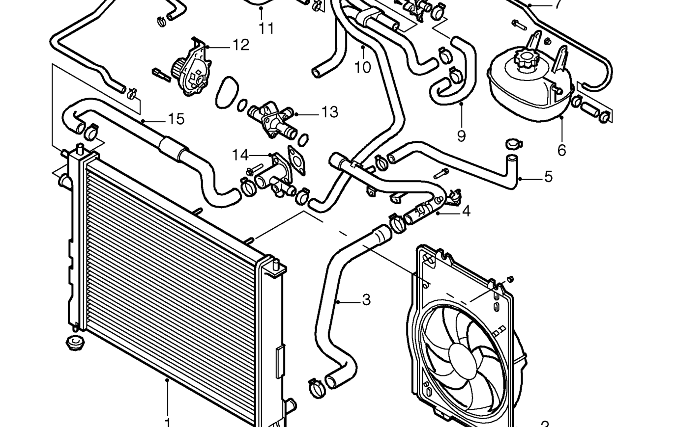 Cooling system components - ’k8’