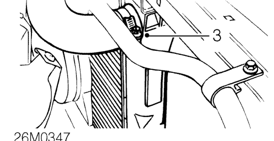 Radiator - ’k16’ – Remove radiator cooling fan. See this section.