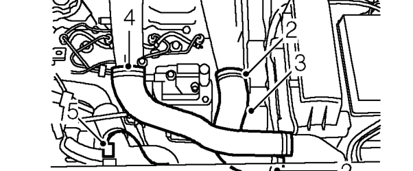 Models with intercooler – Disconnect battery earth lead.