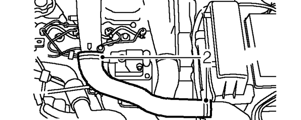 Thermostatic switch - models with air conditioning – Remove engine acoustic cover. See BODY, Exterior fittings.