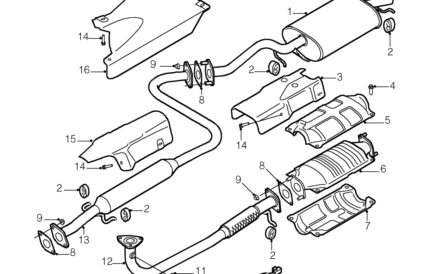 Exhaust pipe - ’k8’