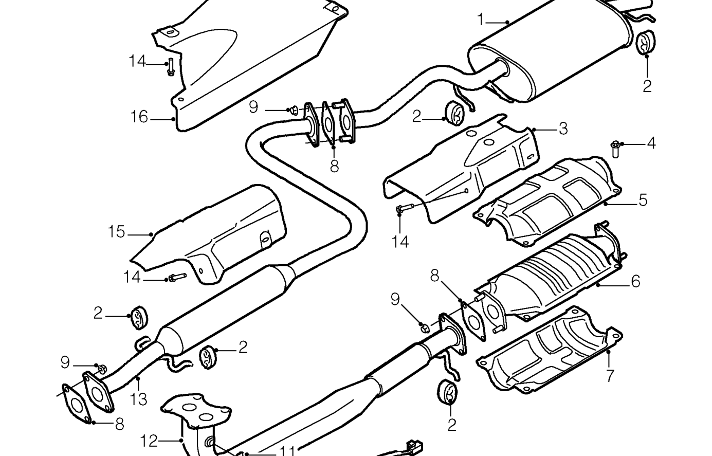 Exhaust pipe - ’k16’