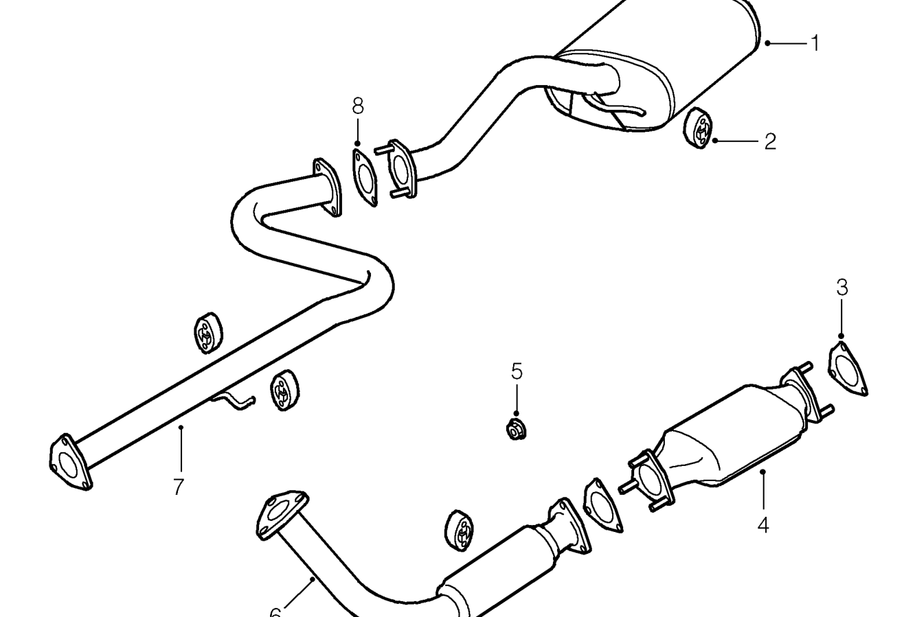 Exhaust pipe - ’l’ series