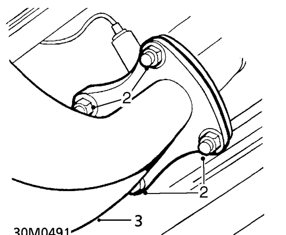 Front pipe to manifold gasket - ’k16’ – Raise front of vehicle.