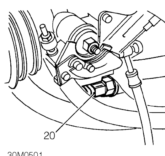 Loosen clip and disconnect coolant hose from inlet manifold.