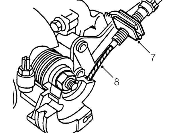 Inlet manifold chamber gasket - ’k8’ – Release clip and disconnect purge hose from manifold chamber.