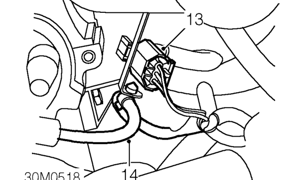 Release clip and disconnect breather from manifold chamber.