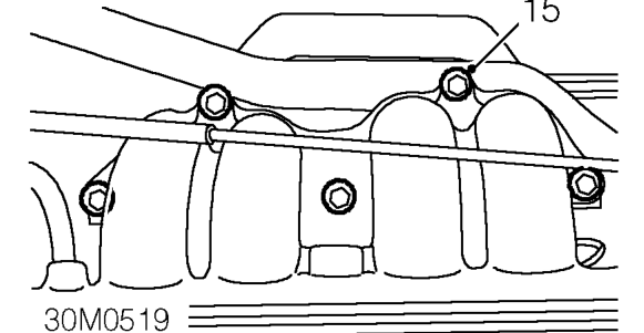 Release coil h.t. lead from mounting bracket beneath throttle housing.
