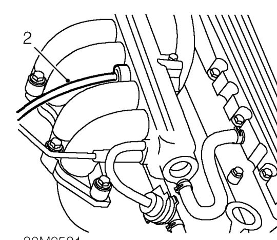 Inlet manifold chamber gasket - ’k16 with vvc’ – Disconnect battery earth lead.