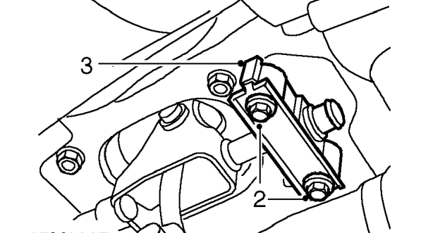 Gear selector mounting – Raise front of vehicle.