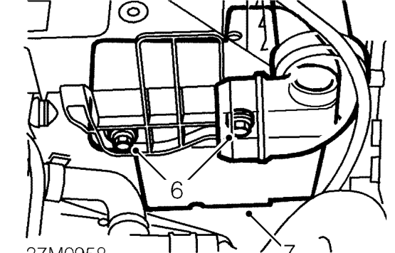 Manual gearbox - ’k8’ – Remove engine management relay module. See ENGINE MANAGEMENT SYSTEM - MEMS, Repairs.