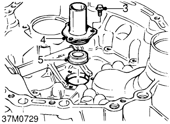Input shaft oil seal – Remove clutch release bearing from guide sleeve and release fork.