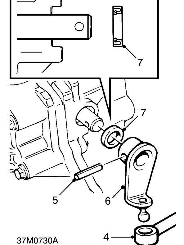 Selector shaft oil seal – Remove engine LH mounting. See ENGINE - ’K16’, Repairs.