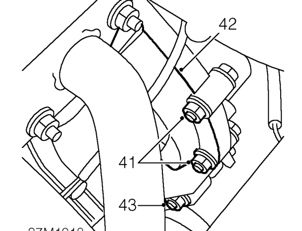 Remove bolt at rear of engine securing gearbox to mounting plate.