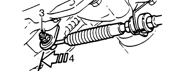 Selector cable – Move gear selector lever to position ’P’.