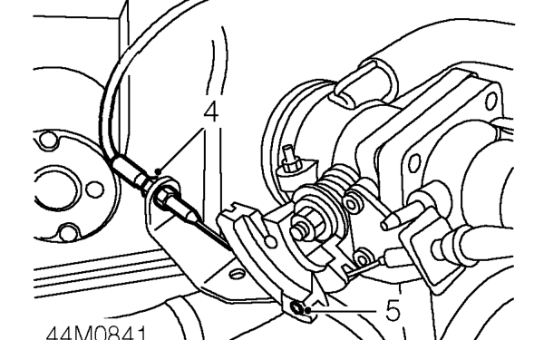 Kickdown cable – Remove fluid pan as detailed in Fluid pan gasket. See AUTOMATIC GEARBOX - ’CVT’, Repairs.