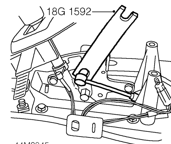 Selector cable – Remove 4 Allen screws securing selector lever nacelle to body and collect washers.