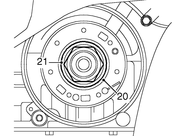 Remove and discard 2 ’O’ rings from oil pump.
