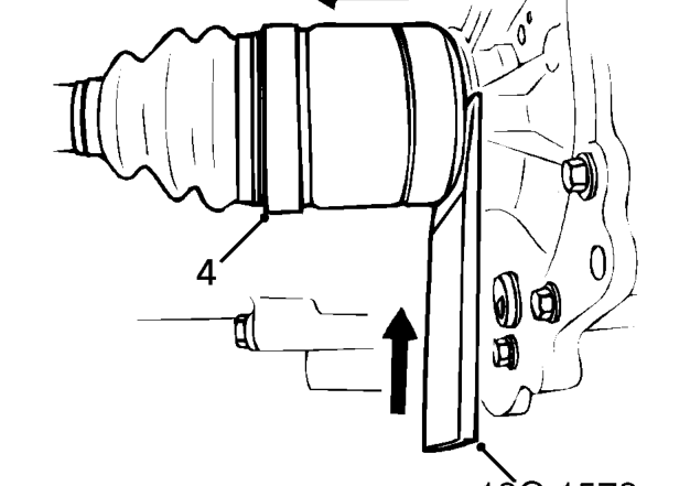 Drive shaft – Remove front hub. See FRONT SUSPENSION, Repairs.