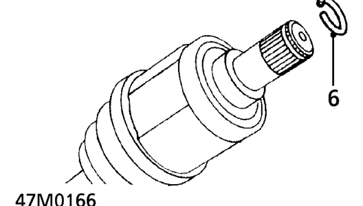 Drive shaft – Remove drive shaft.