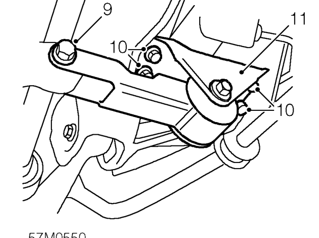 Power steering rack - ’l’ series – Remove undertray. See BODY, Exterior fittings.
