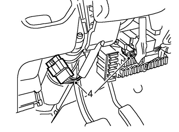 Steering column assembly – 98MY on: Disconnect passive coil multiplug.