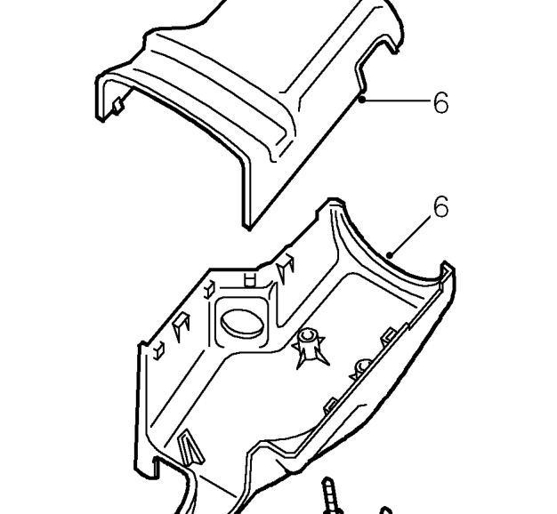 Steering column nacelle – Release 3 turnbuckles and remove fusebox cover.