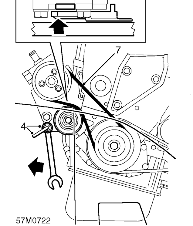 Power steering pump drive belt - ’k’ series - with automatic tensioner – Service repair no - 57.20.02