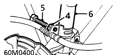 Front damper – Remove bolt securing anti-roll bar link to suspension lower arm.