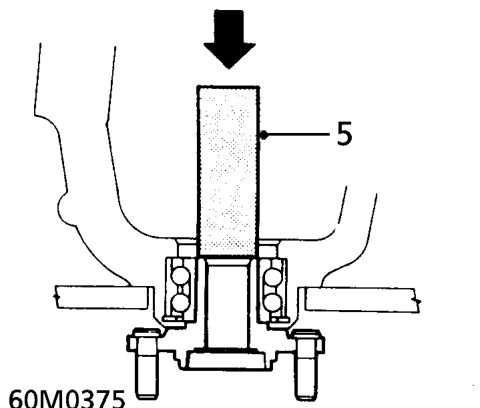 Front hub bearing – Remove front hub. See this section.