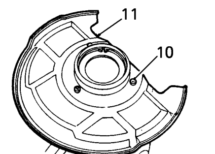 Using tool 18G 2 and thrust pad 18G 1390 withdraw bearing inner track from drive flange.