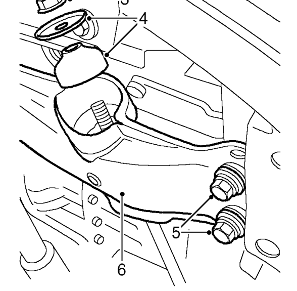 Front beam – ’L’ Series: Remove undertray. See BODY, Exterior fittings. ’K16 with VVC’: Remove splash s