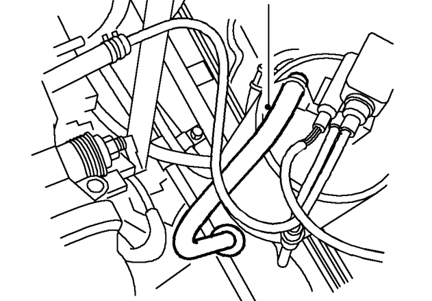 Remove bolt securing clutch cable bracket to rear beam.