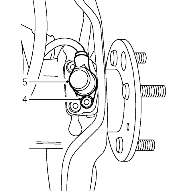 Rear stub axle - models with disc brakes – Remove rear brake disc. See BRAKES, Repairs.