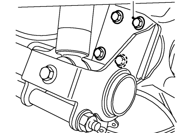 Rear stub axle - models with disc brakes – Remove ABS sensor.