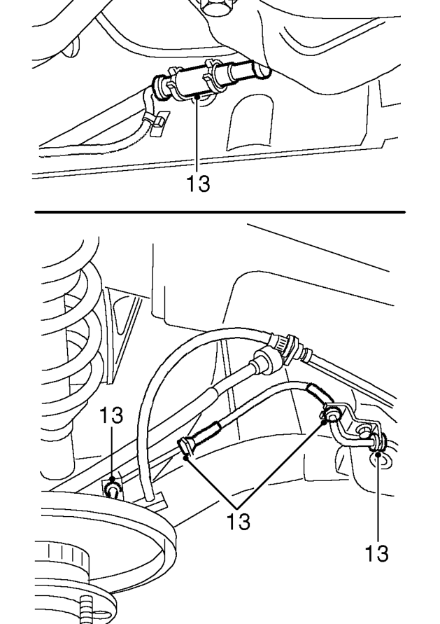 Disconnect brake pipe union from wheel cylinder.