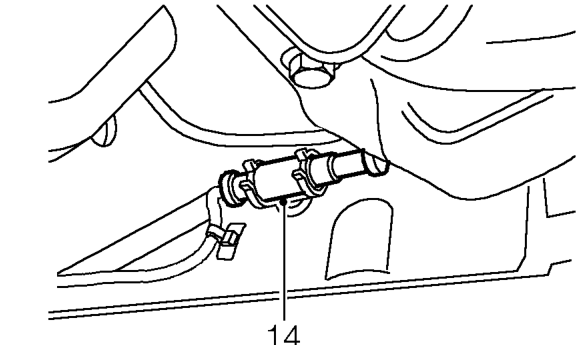 Remove clips securing brake pipes to ’H’ frame and release pipes.