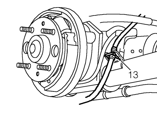 Disconnect brake pipe unions from wheel cylinders.